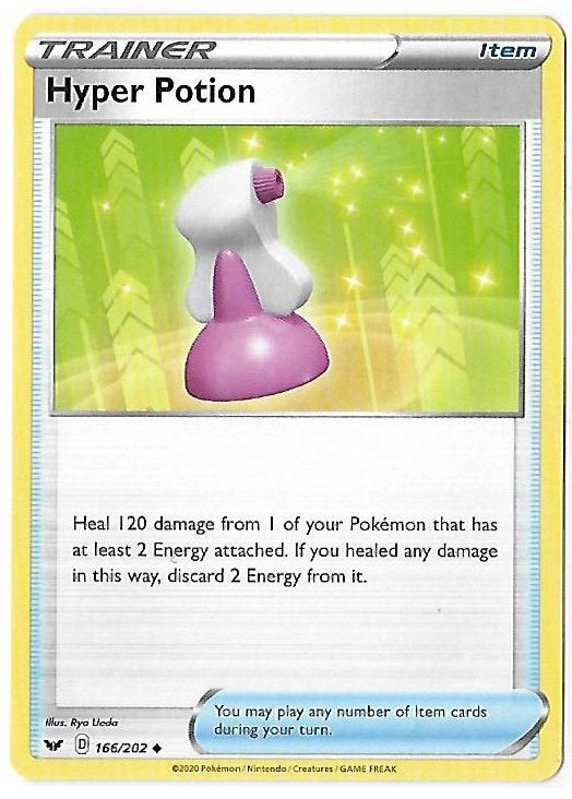 Sword & Shield,  Hyper Potion [uncommon] 166/202, Verzenden, Nieuw, Losse kaart