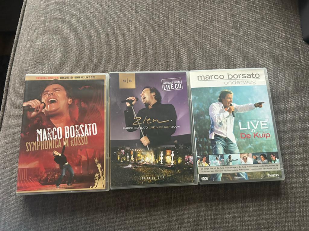 DVDs Marco Borsato 3 stuks, Ophalen of Verzenden, Zo goed als nieuw