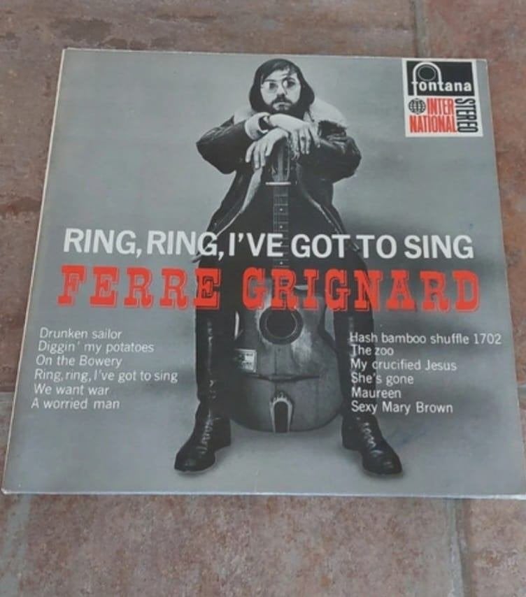 Vinyl/ LP -Ferre Grignard - Ring, Ring I've Got To Sing-, Cd's en Dvd's, Ophalen of Verzenden, Gebruikt, LP