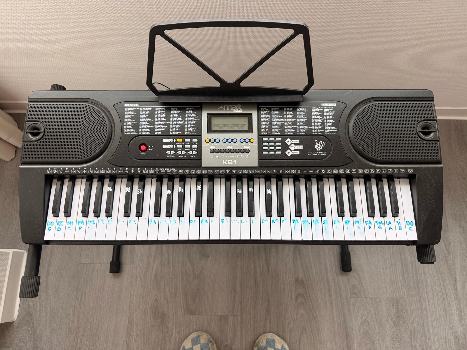 Max Music 61-Key Electronic Keyboard – Complete Set, Muziek en Instrumenten, Keyboards, Overige merken, Ophalen of Verzenden, Met standaard