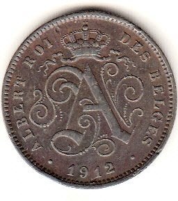 Belgique - 2 CENTIMES 1912 - KM#64, Verzenden