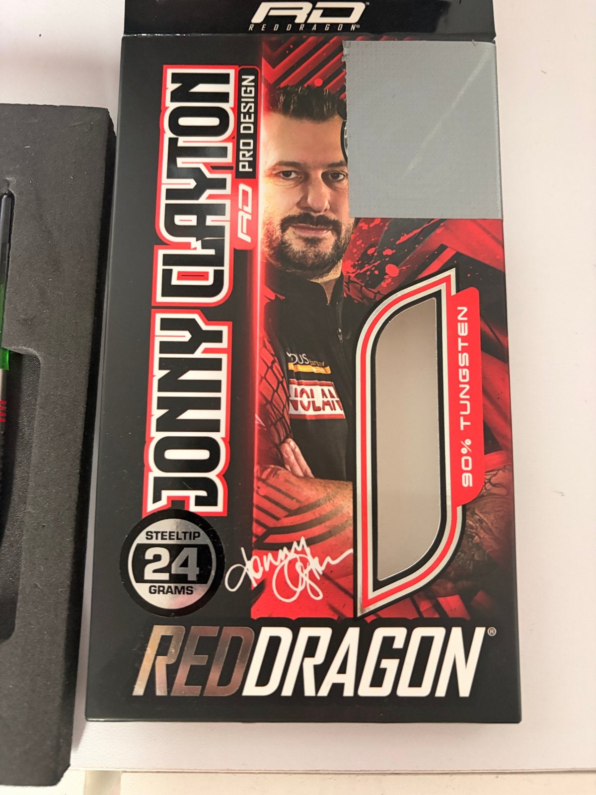 Red Dragon Jonny Clayton Darts 24g - Zo goed als nieuw, Ophalen of Verzenden, Zo goed als nieuw, Pijlen