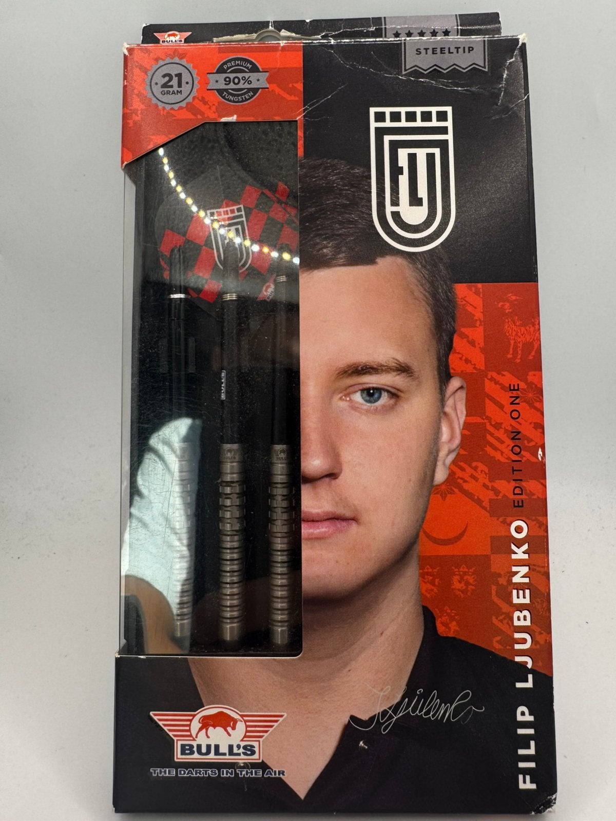 Filip Ljubenko 21 Gram Dartpijlen, Sport en Fitness, Darts, Ophalen of Verzenden, Zo goed als nieuw, Nvt, Pijlen