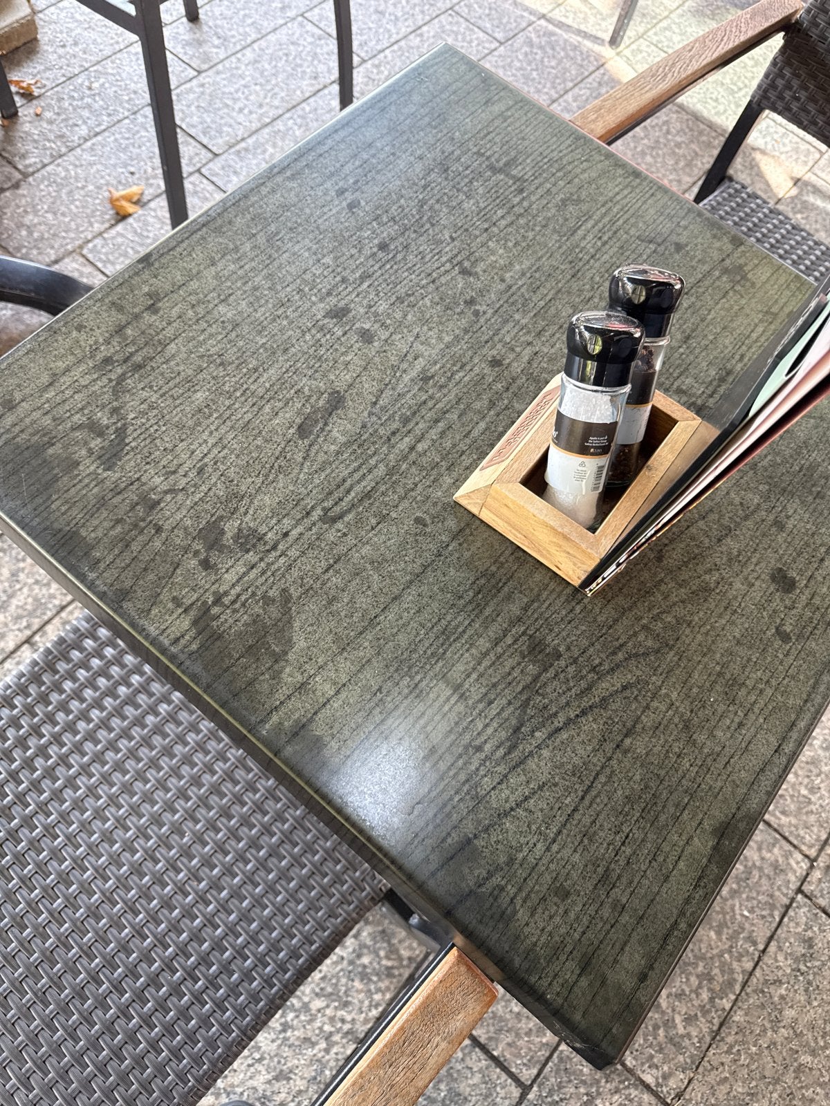 Gebruikte metalen tuintafel - Rechthoekig, Ophalen, Gebruikt, Rechthoekig, Metaal