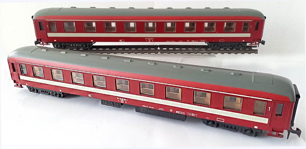 2 x 6603 Lima-0 Capitole rijtuigen, Overige merken, Gebruikt, Gelijkstroom, Wagon