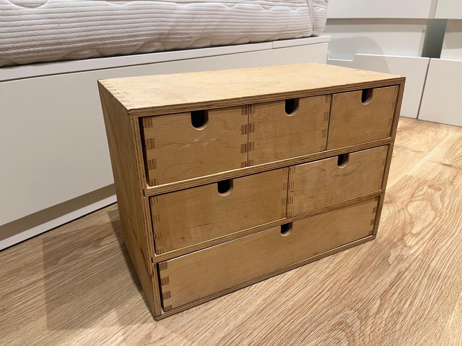 Ikea houten ladenkastje met 5 lades, Minder dan 50 cm, Gebruikt, 5 laden of meer, Ophalen of Verzenden