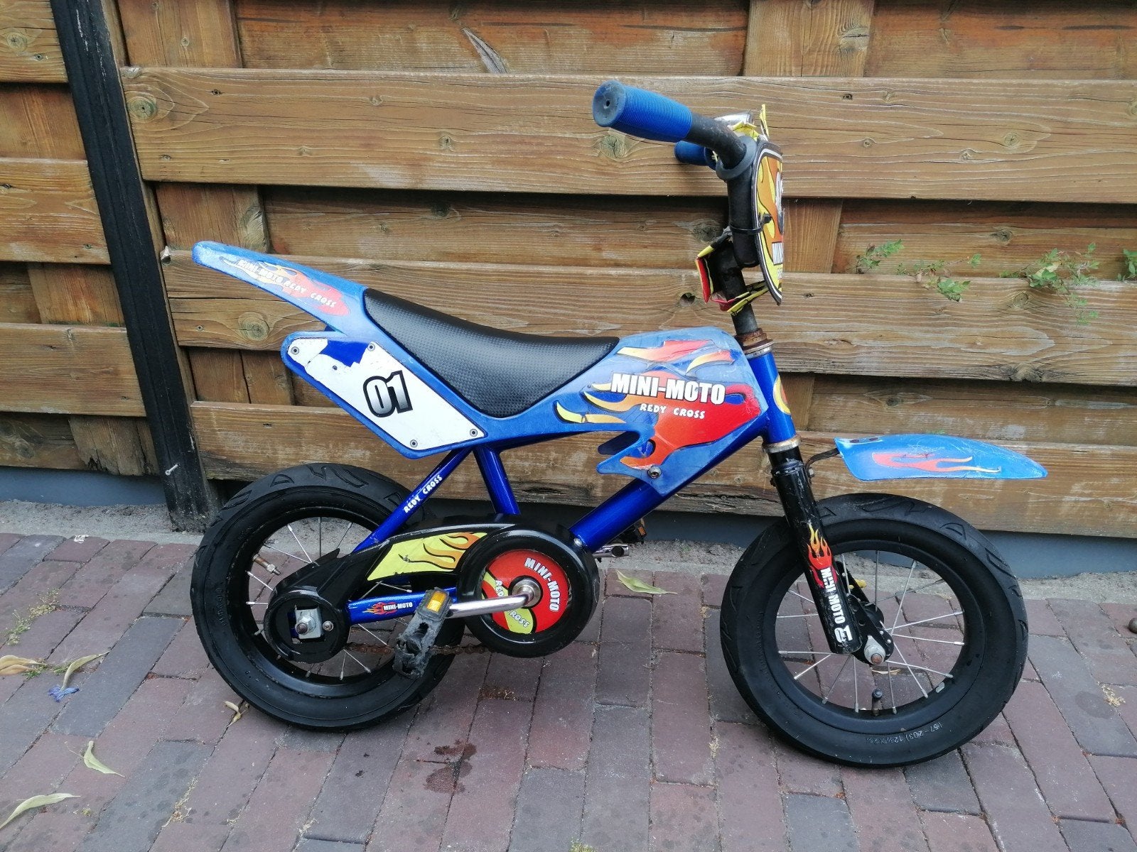 Kinderfiets Crossmotor 12 inch Crossfiets Fiets Cross bmx, Ophalen, Terugtraprem, Gebruikt, Staal