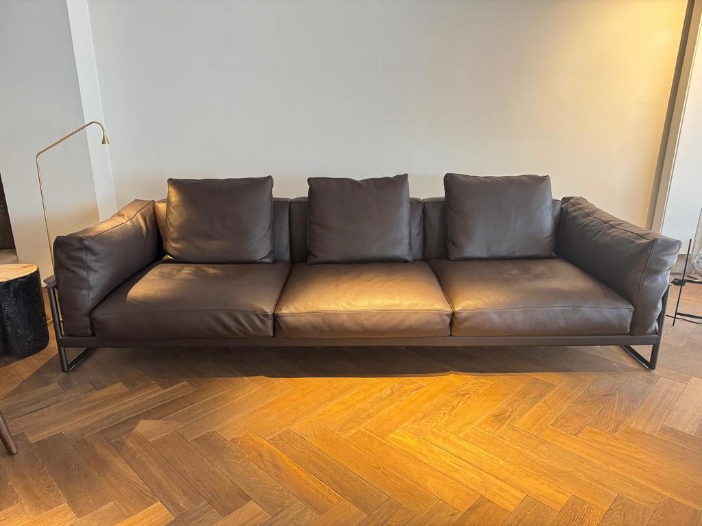 Flexform Zeno Large 110x315cm Premium leather LP € 22.000,-, Info@micheldethouars.nl, 100 tot 125 cm, Flexform, Ophalen of Verzenden