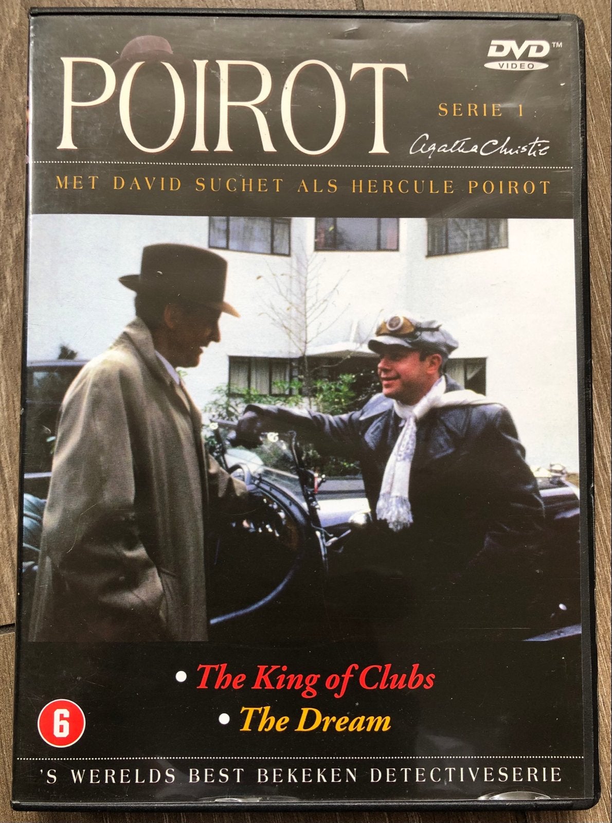 dvd: Poirot Serie 1 - The King of Clubs & The Dream, Vanaf 6 jaar, Ophalen of Verzenden, Gebruikt, Detective en Krimi