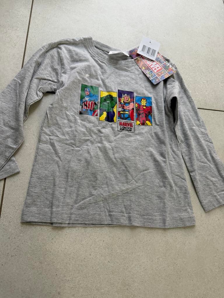 Marvel Comics Group Longsleeve Maat 116/122, Kinderen en Baby's, Kinderkleding | Maat 116, Ophalen of Verzenden, Nieuw, Jongen