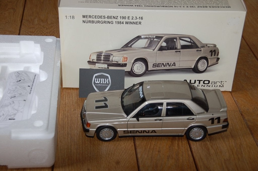 MERCEDES 190 SENNA #11 NURNBURGRING Autoart WRH, Verzenden, Zo goed als nieuw, Auto, Autoart