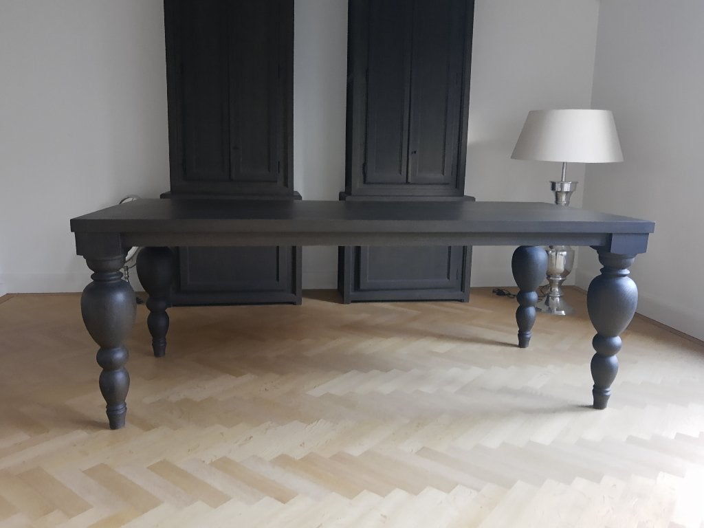 Keijser & Co massief eiken eettafel 210x95, Huis en Inrichting, Tafels | Eettafels, Ophalen, Klassiek eigentijds en tijdloos, Eikenhout