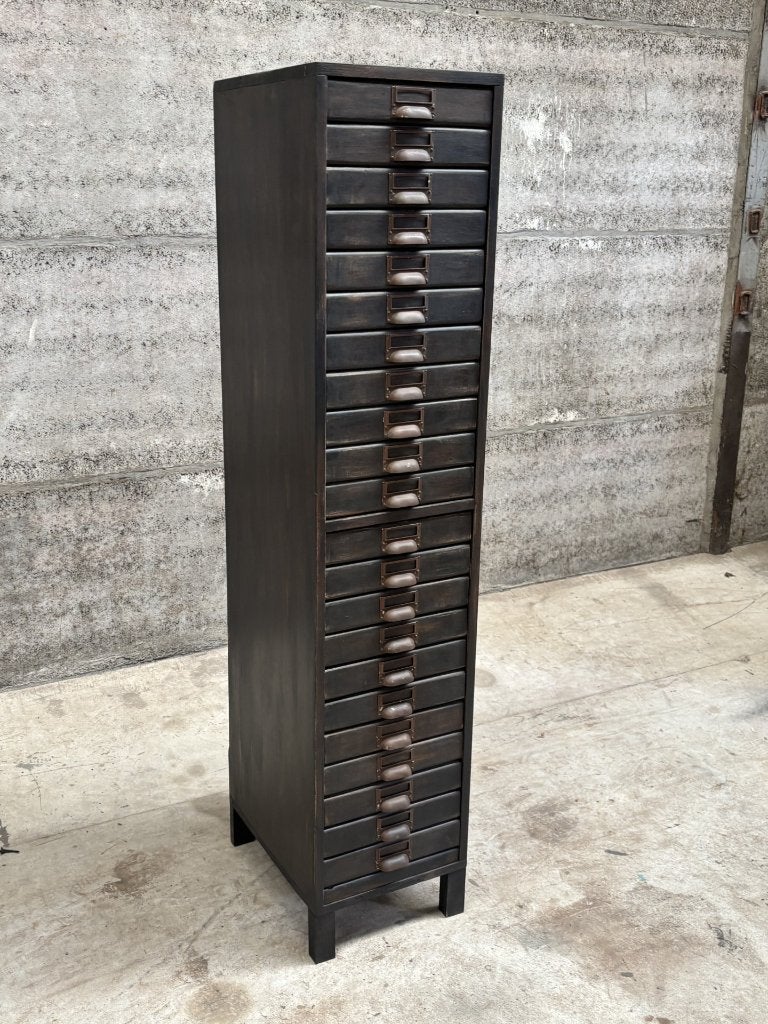 Ladekast apothekerskast  ca. 75 jaar oud, Huis en Inrichting, Minder dan 50 cm, 5 laden of meer, Vintage, Ophalen of Verzenden