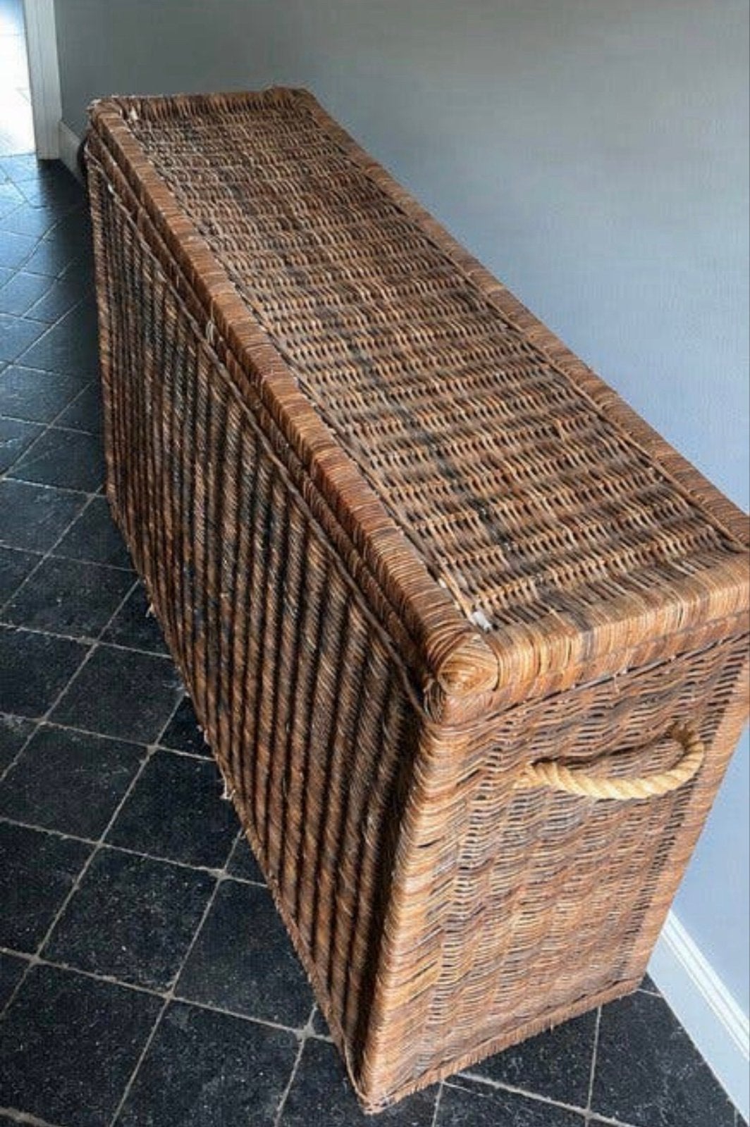 Riviera Maison Grote Rotan Mand, Ophalen, Overige materialen, Gebruikt, 50 tot 100 cm