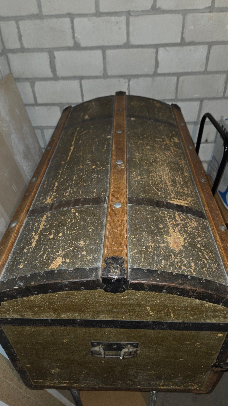 Antieke Houten Schatkist - Lichtgewicht Opbergkist, Ophalen