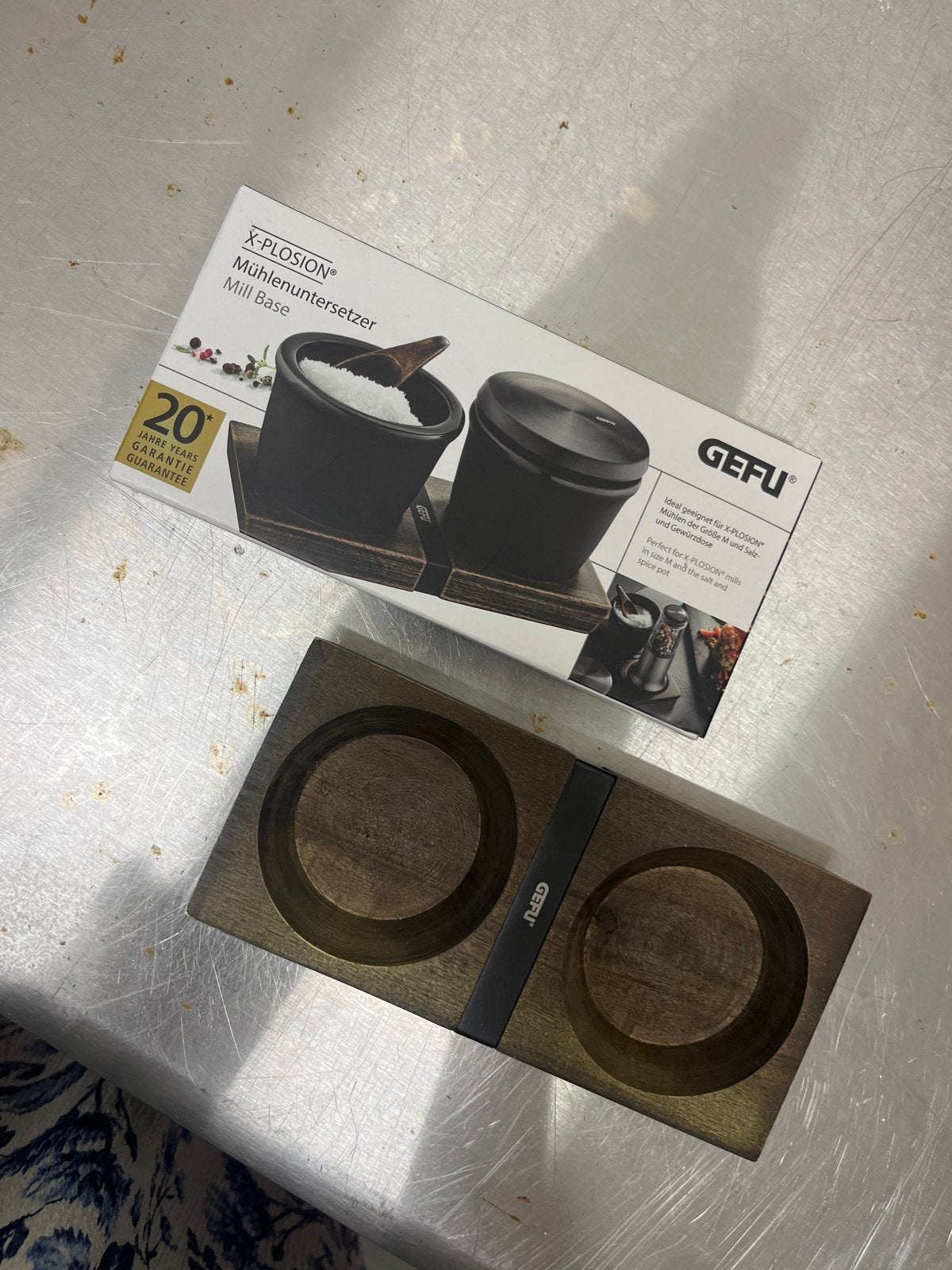 GEFU X-PLOSION Molenonderzetter - Nieuw, Overige typen, Hout, Onbekend, Nieuw