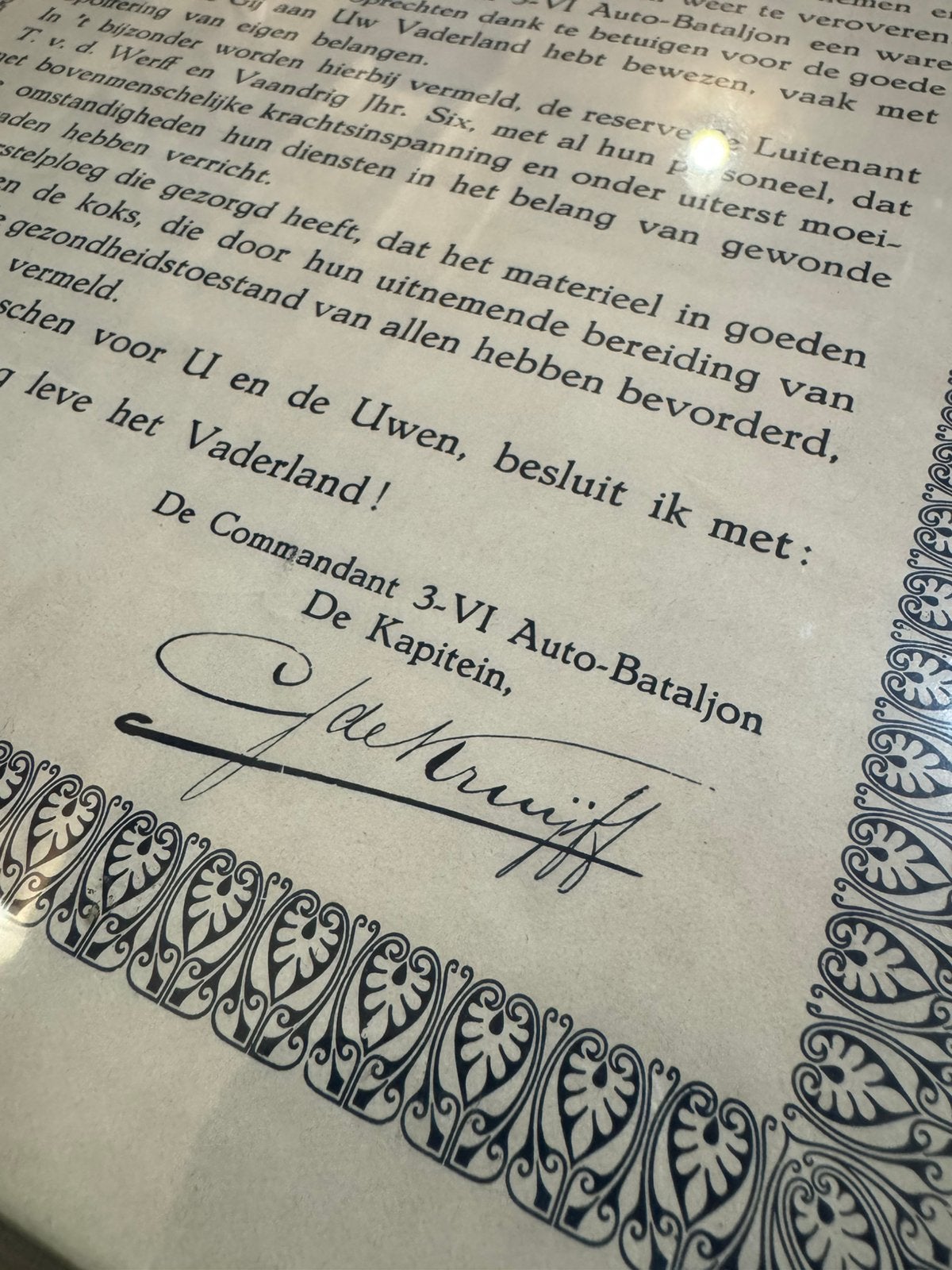 Twee Wereldoorlog brief ingelijst, Ophalen, A, Foto of Poster, Nederland
