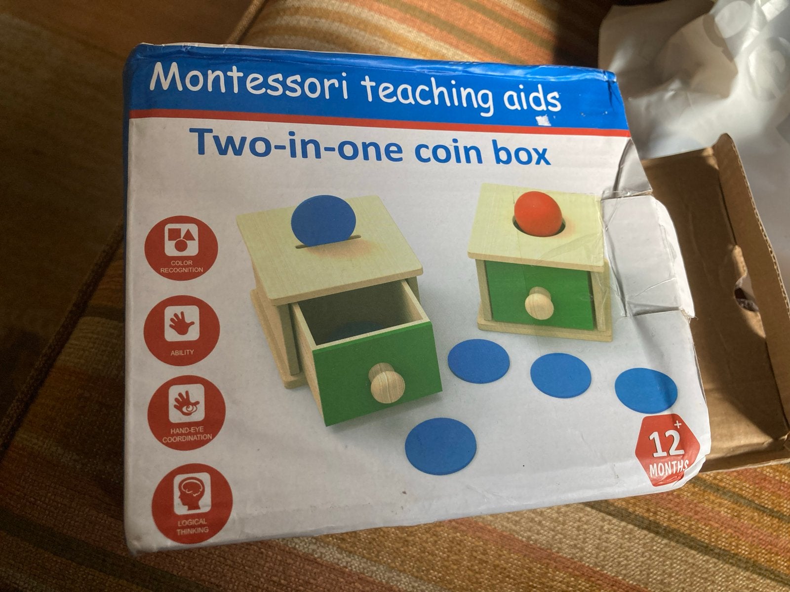 Montessori 2-in-1 muntendoos voor baby's, zgan., Ophalen of Verzenden, Zo goed als nieuw, Overige typen