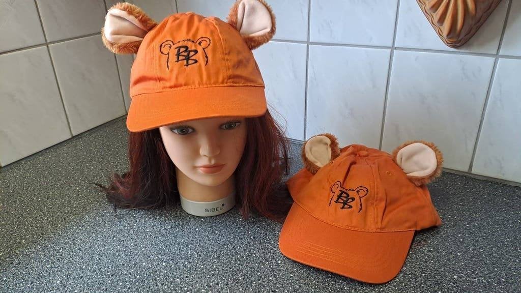2x Oranje pet met oren - BB logo Heineken, Verzamelen, Biermerken, Ophalen of Verzenden, Zo goed als nieuw, Kleding, Heineken