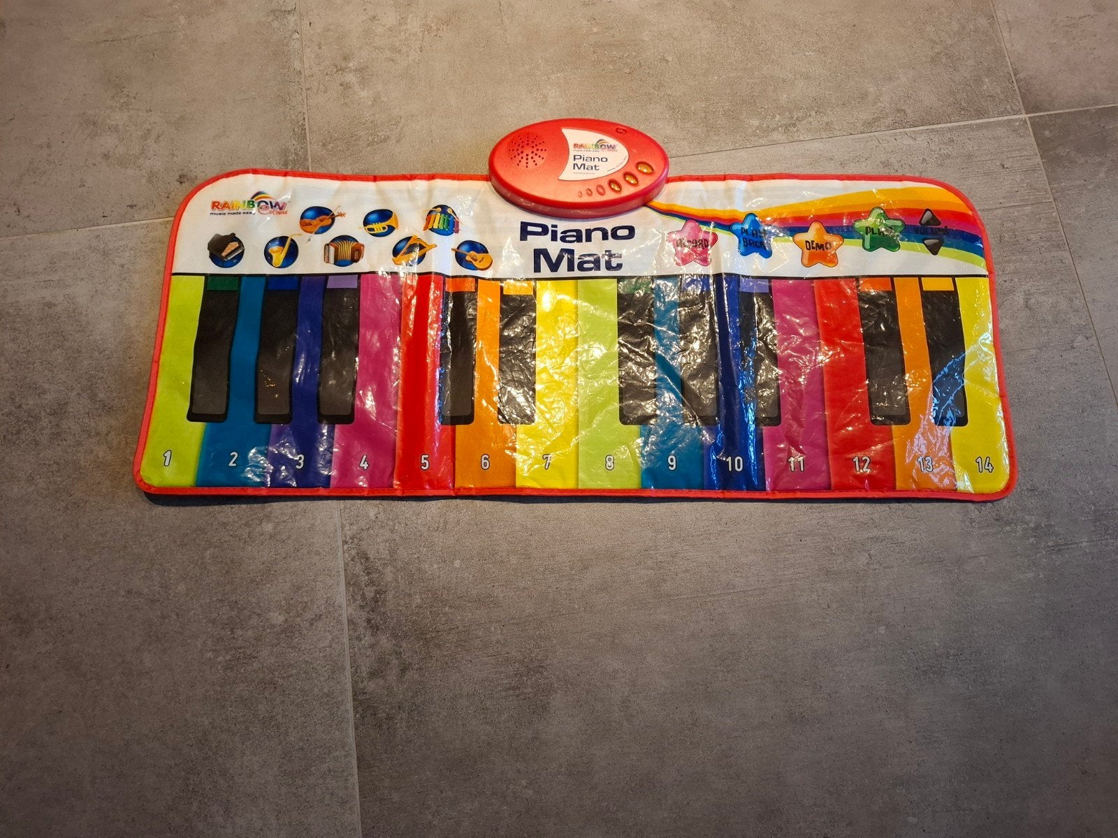 Rainbow Piano Mat - Muzikaal Speelkleed voor Kinderen, Kinderen en Baby's, Ophalen of Verzenden, Gebruikt, Speelkleed, Met geluid