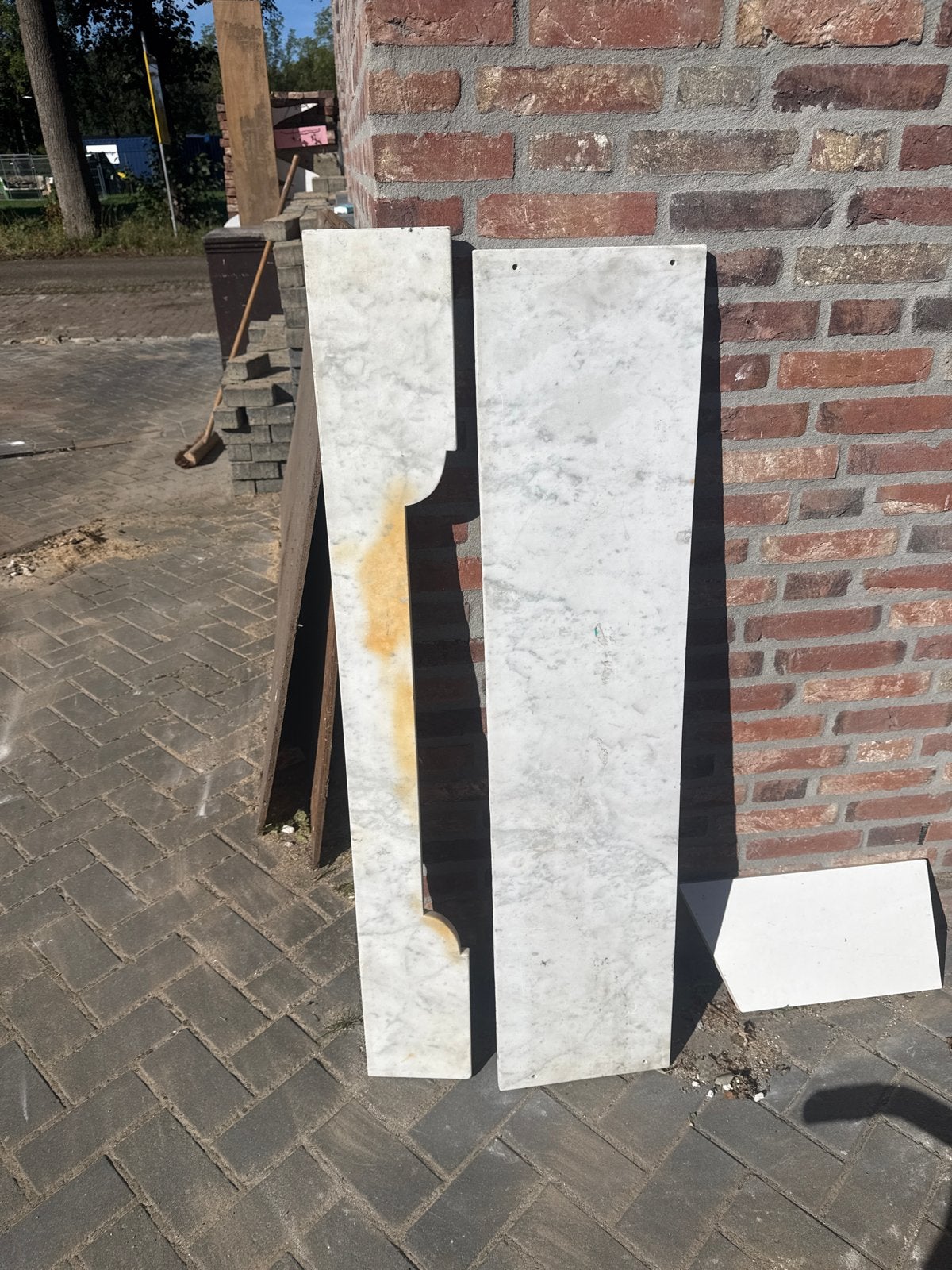 Marmeren platen - Ideaal voor diverse projecten, Doe-het-zelf en Verbouw, 60 cm of meer, Gebruikt, Overige typen, Ophalen of Verzenden