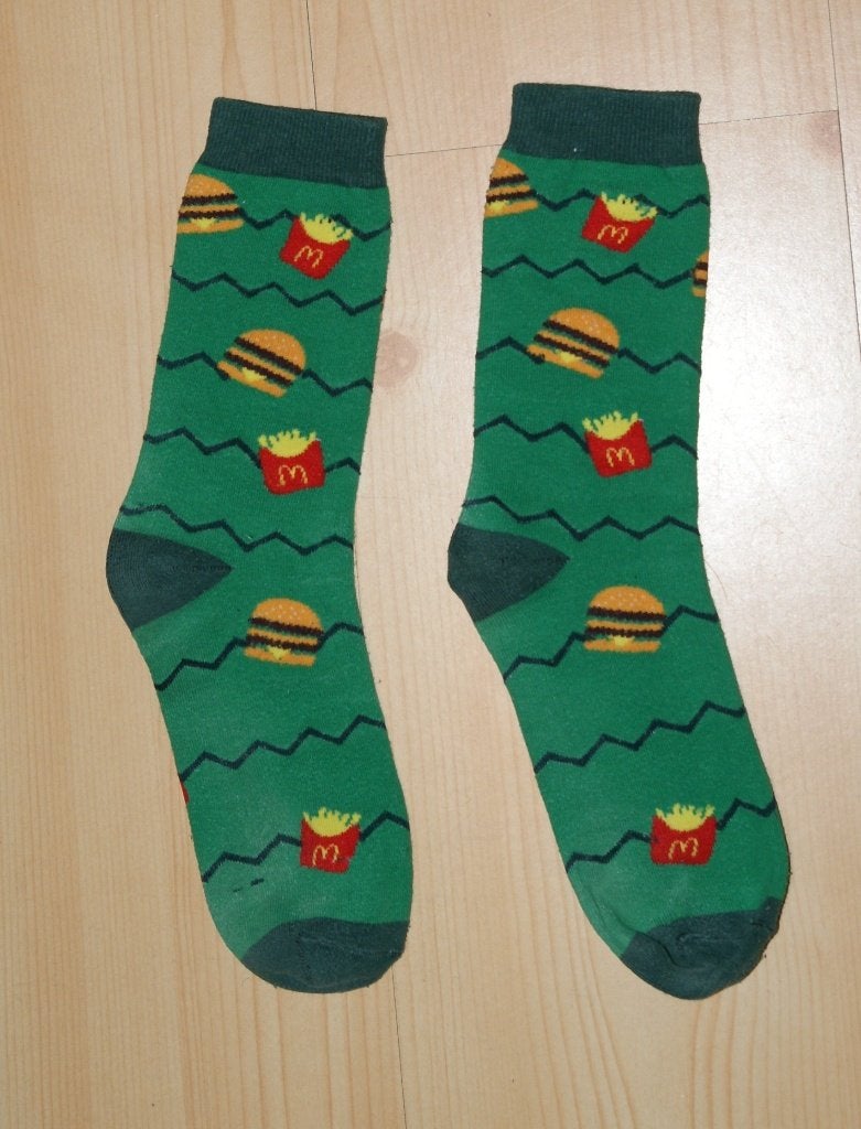 Mc Donald sokken, voetlengte +/-19 cm. bekijk ook mijn, Gebruikt, Mc donald, Jongen of Meisje, Ophalen of Verzenden