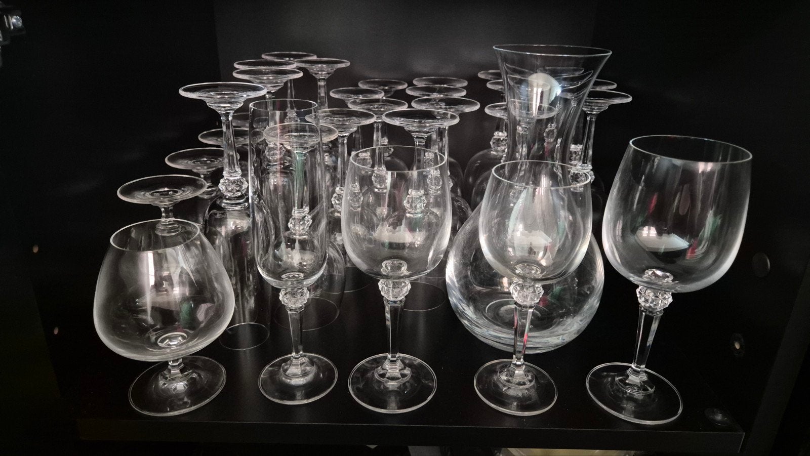 Kristallen Glazen Set met Karaf - 31 delig, Antiek en Kunst, Ophalen