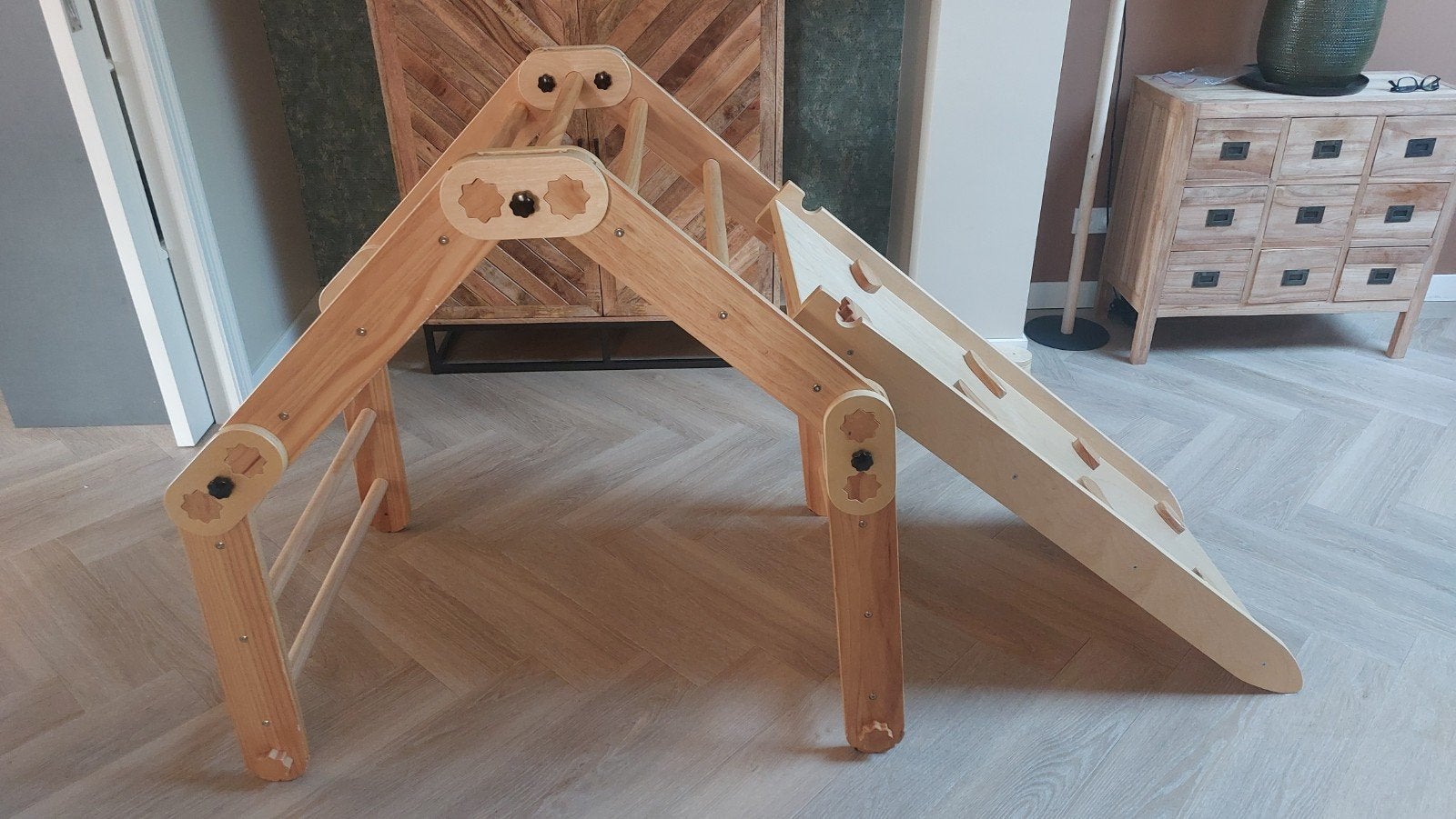 houten speelrek/glijbaan, Kinderen en Baby's, Ophalen