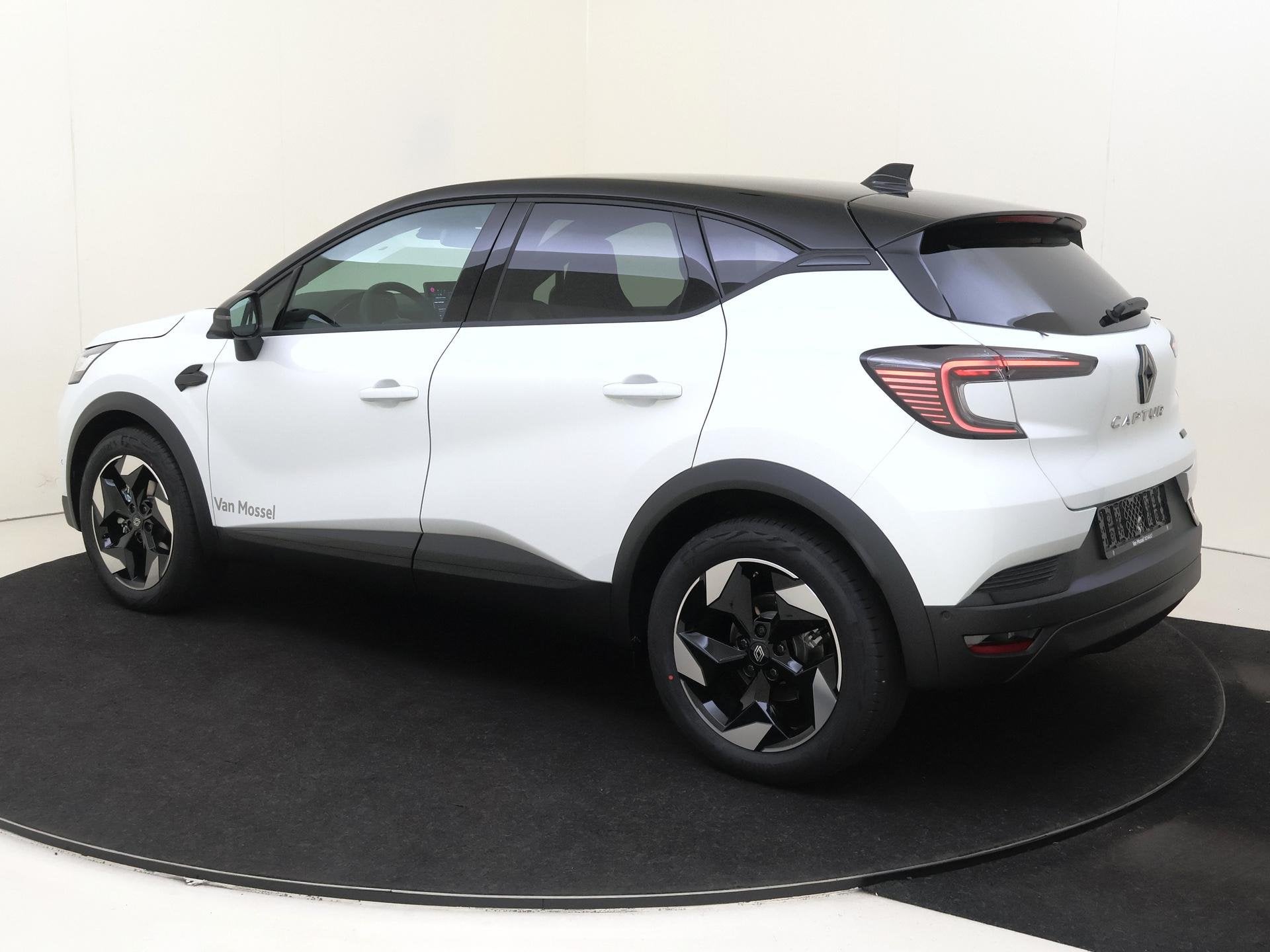Renault Captur 1.8 E-Tech full hybrid 160 techno | Lichtmeta, Auto's, 1789 cc, 4 cilinders, Leder en Stof, Wit
