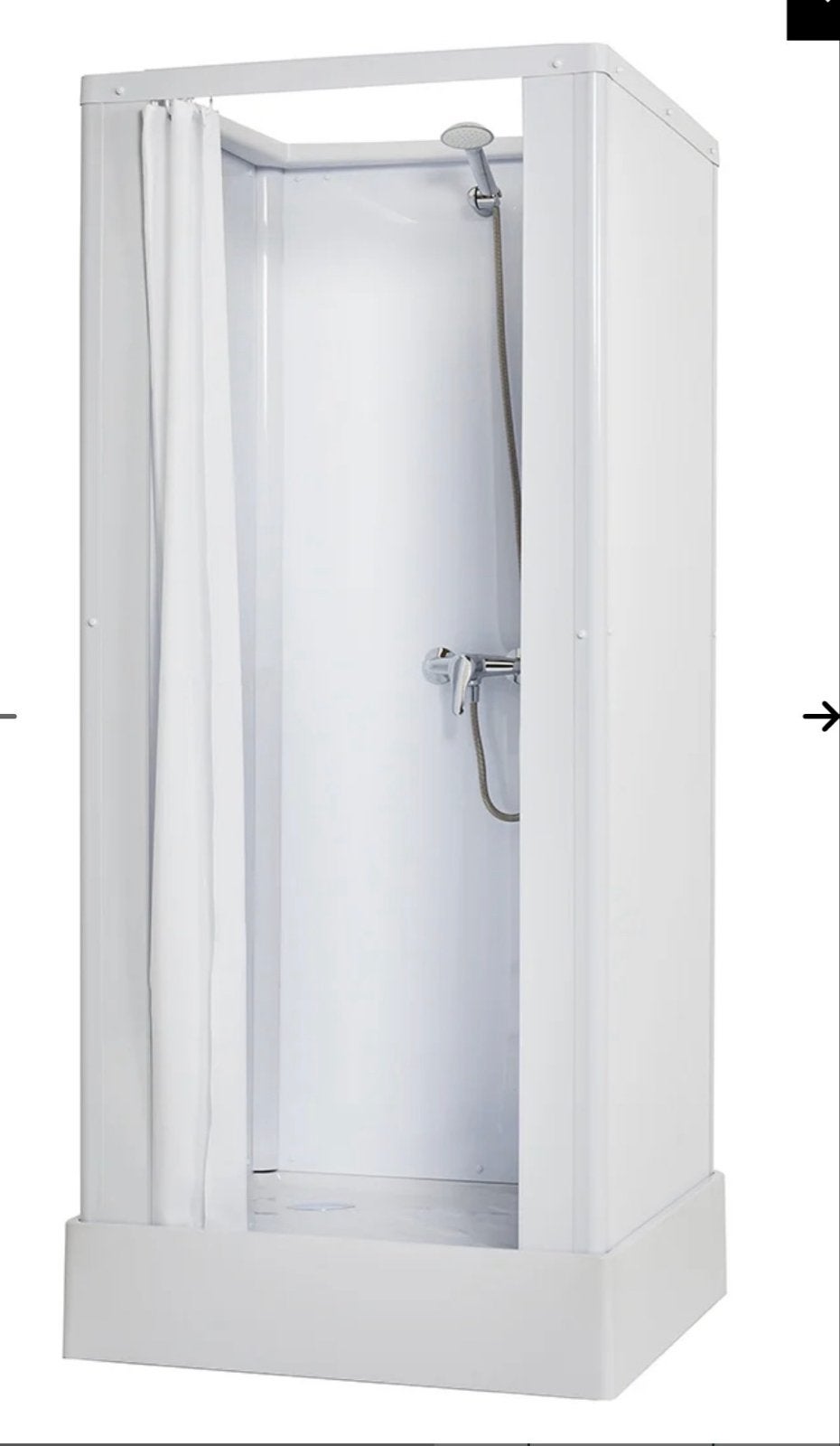 Nooddouche met boiler en afvoerpomp, Ophalen, Gebruikt, Douche