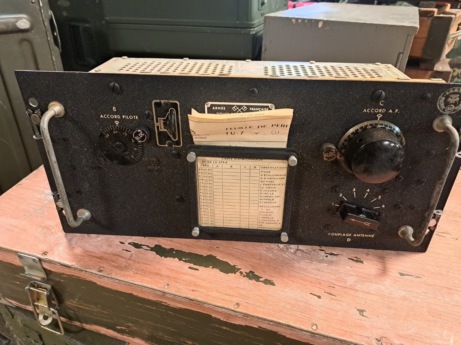 Militair radio-onderdeel BC-191 / BC-375 Tuning Unit TU-7 (W, Ophalen, Amerika, X, X