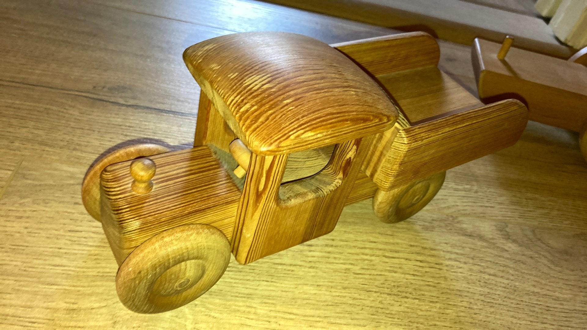 Debresk Houten Kiepwagen en aanhanger, Ophalen of Verzenden, Gebruikt, Duw- of Trekspeelgoed