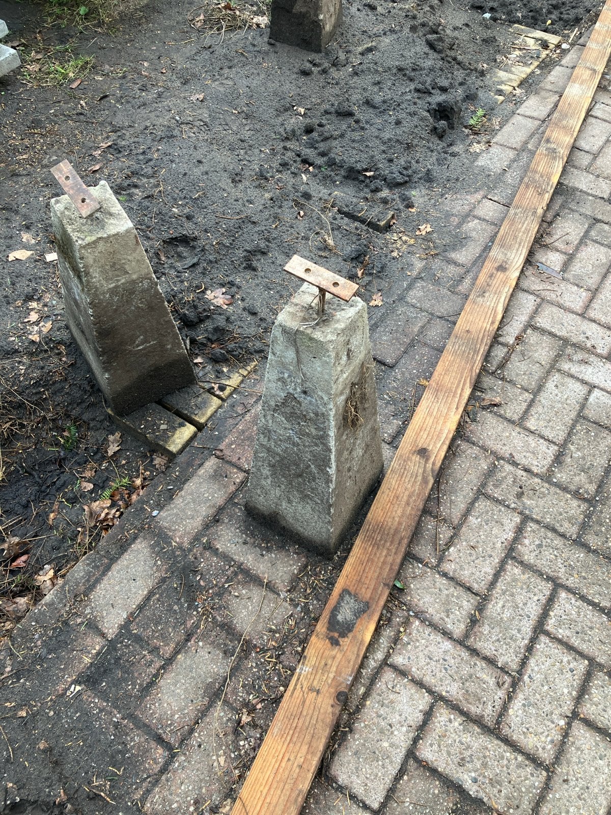 6 poeren - Betonnen funderingspoeren, Ophalen, Gebruikt, Minder dan 180 cm, Palen
