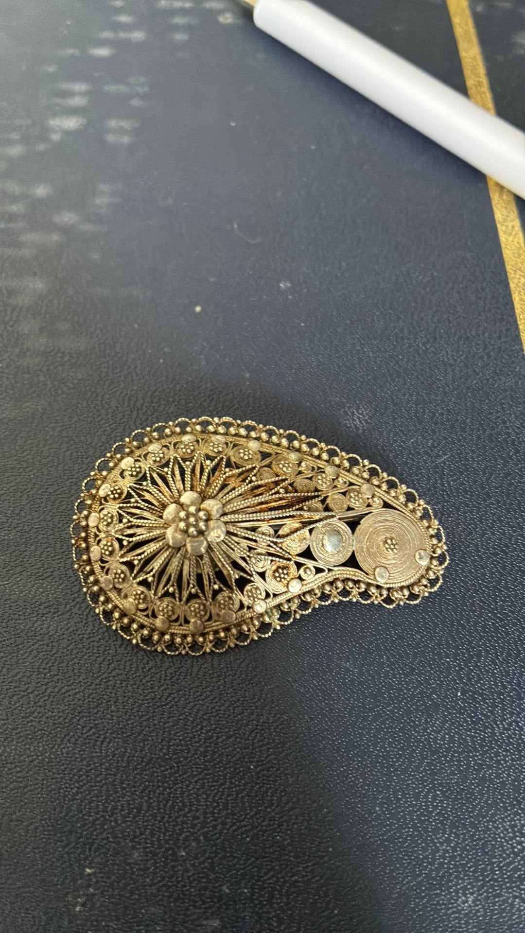 925 sterling zilver broche, 4 tot 7 cm, Ophalen of Verzenden, Zo goed als nieuw, Zilver