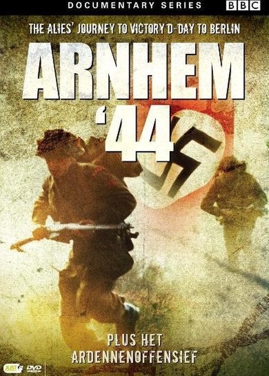 Dvd uit de documentary series van de bbc Arnhem '44, Cd's en Dvd's, Dvd's | Documentaire en Educatief, Zo goed als nieuw, Oorlog of Misdaad