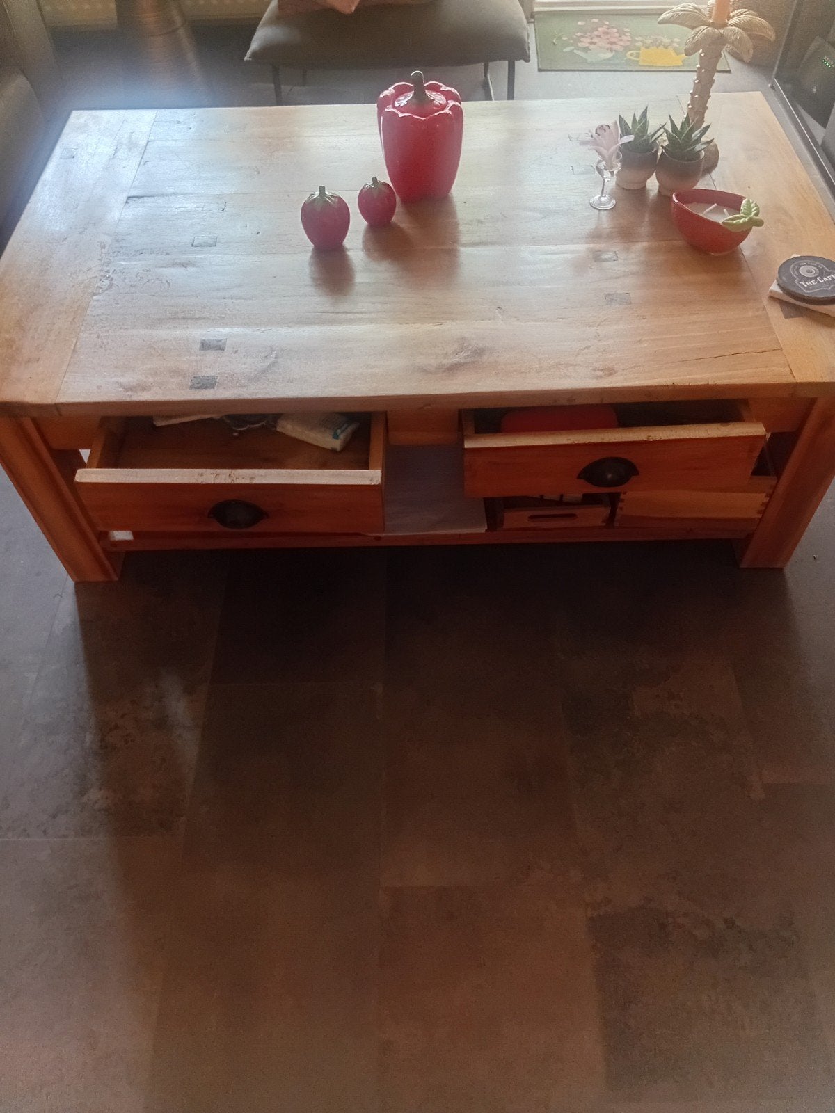 mooie salontafel mag weg voor klein prijsje, Huis en Inrichting, Ophalen, Gebruikt, 100 tot 150 cm, 50 tot 100 cm