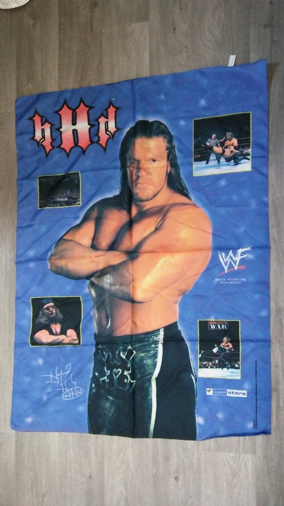WWE World Wrestling Federation worstelen vlag Triple H WWF, Ophalen of Verzenden, Zo goed als nieuw