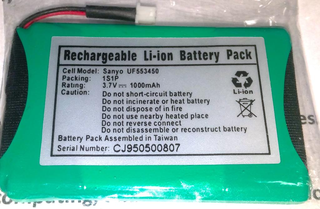 Sanyo UF553450 LIPO Lithium Li-ion 3.7V 1000mA Accu Batterij, Ophalen of Verzenden, Nieuw, Oplaadbaar