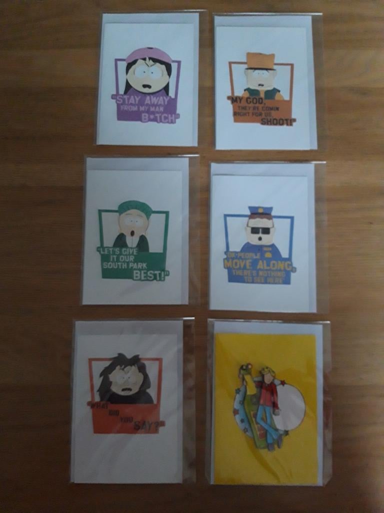 South Park kaarten 12 stuks, Ophalen of Verzenden, Overige thema's
