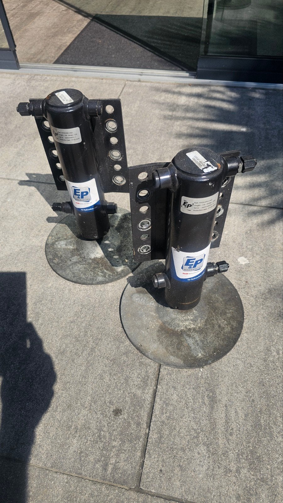 EP Hydraulische Steunen voor Camper/Caravan (2 stuks), Caravans en Kamperen, Caravan accessoires, Ophalen of Verzenden, Gebruikt