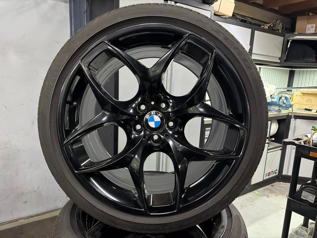 BMW X6 X5 21 inch breed set velgen  zomerbanden, Ophalen, Gebruikt, B, 21 inch