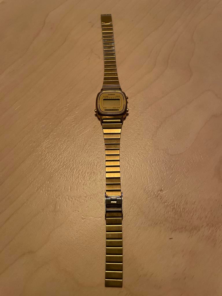 Casio LA670WE Quartz Horloge - Goudkleurig, Overige merken, Gebruikt, Staal, Polshorloge