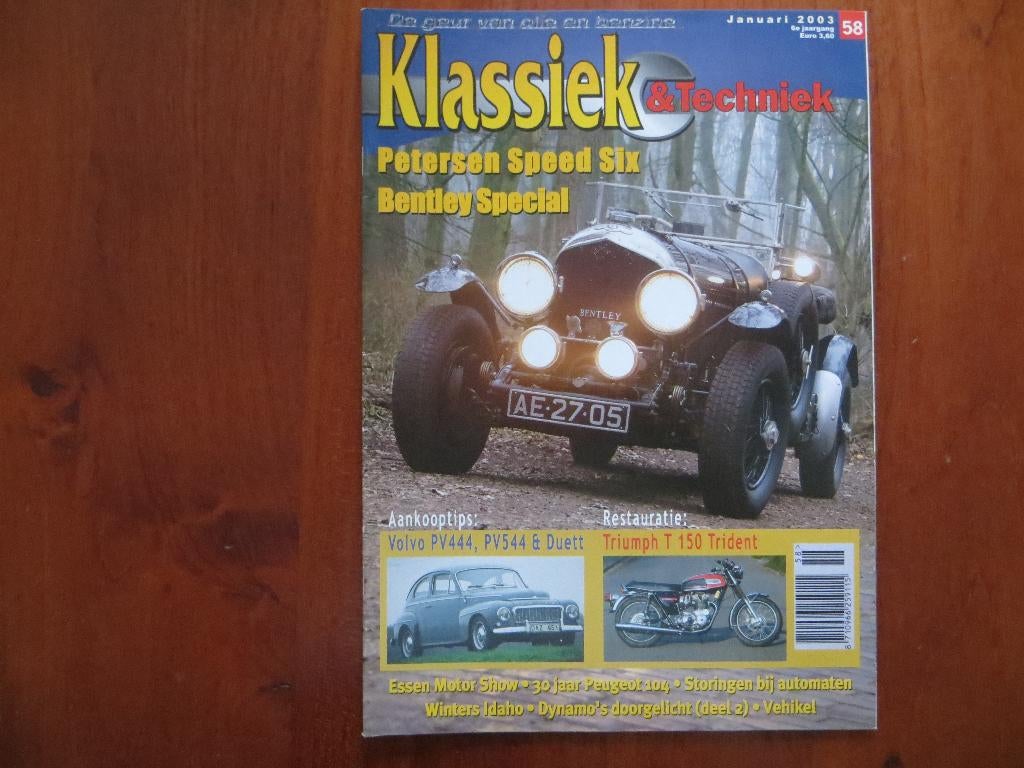 Klassiek & Techniek 58 Volvo PV444 PV544, Duett, Peugeot 104, Boeken, Ophalen of Verzenden, Nieuw, Peugeot