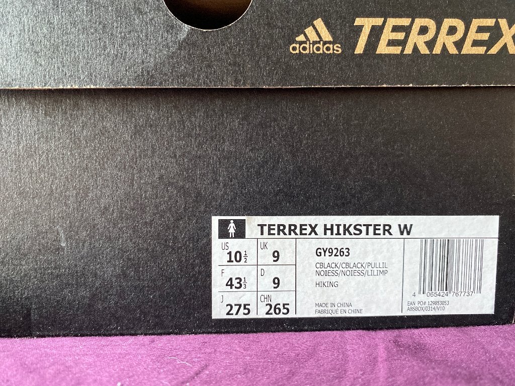 Adidas schoenen TERREX HIKSTER DAMES maat 43 1/3, Adidas, Zwart, Ophalen of Verzenden, Sneakers of Gympen