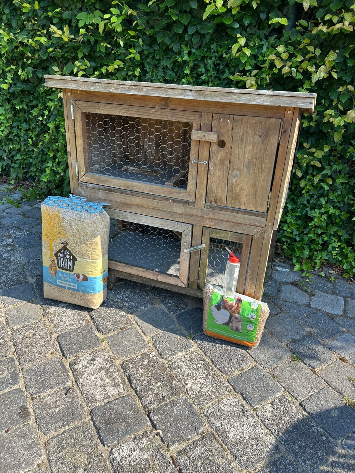 Konijnenkooi, Dieren en Toebehoren, Knaagdieren en Konijnen | Hokken en Kooien, Ophalen, Kooi, Gebruikt, 90 cm of meer