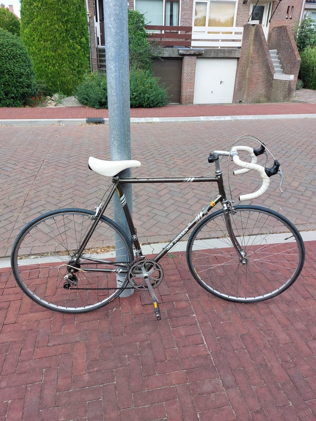 Vintage Jan Janssen racefiets, Fietsen en Brommers, Fietsen | Racefietsen, Gebruikt, Ophalen, Overige merken, 10 tot 15 versnellingen