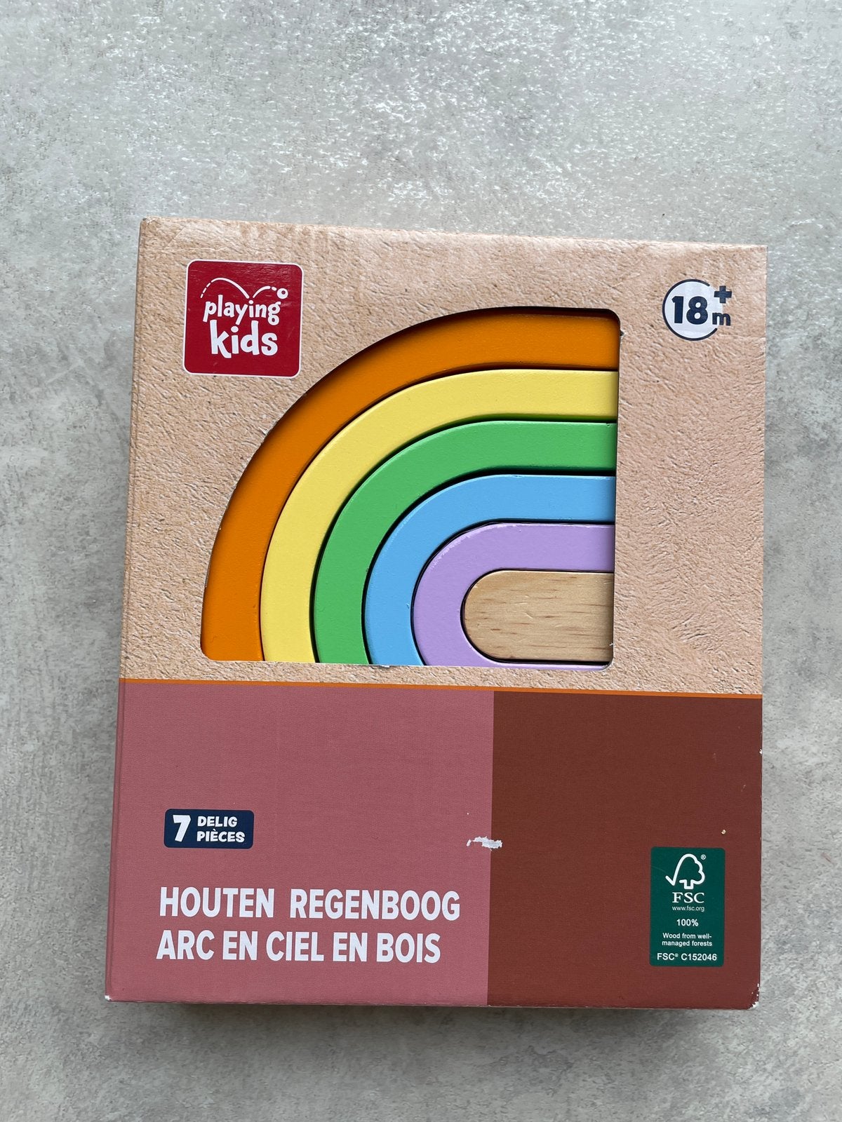 Playing kids houten regenboog nieuw, Ophalen of Verzenden, Nieuw