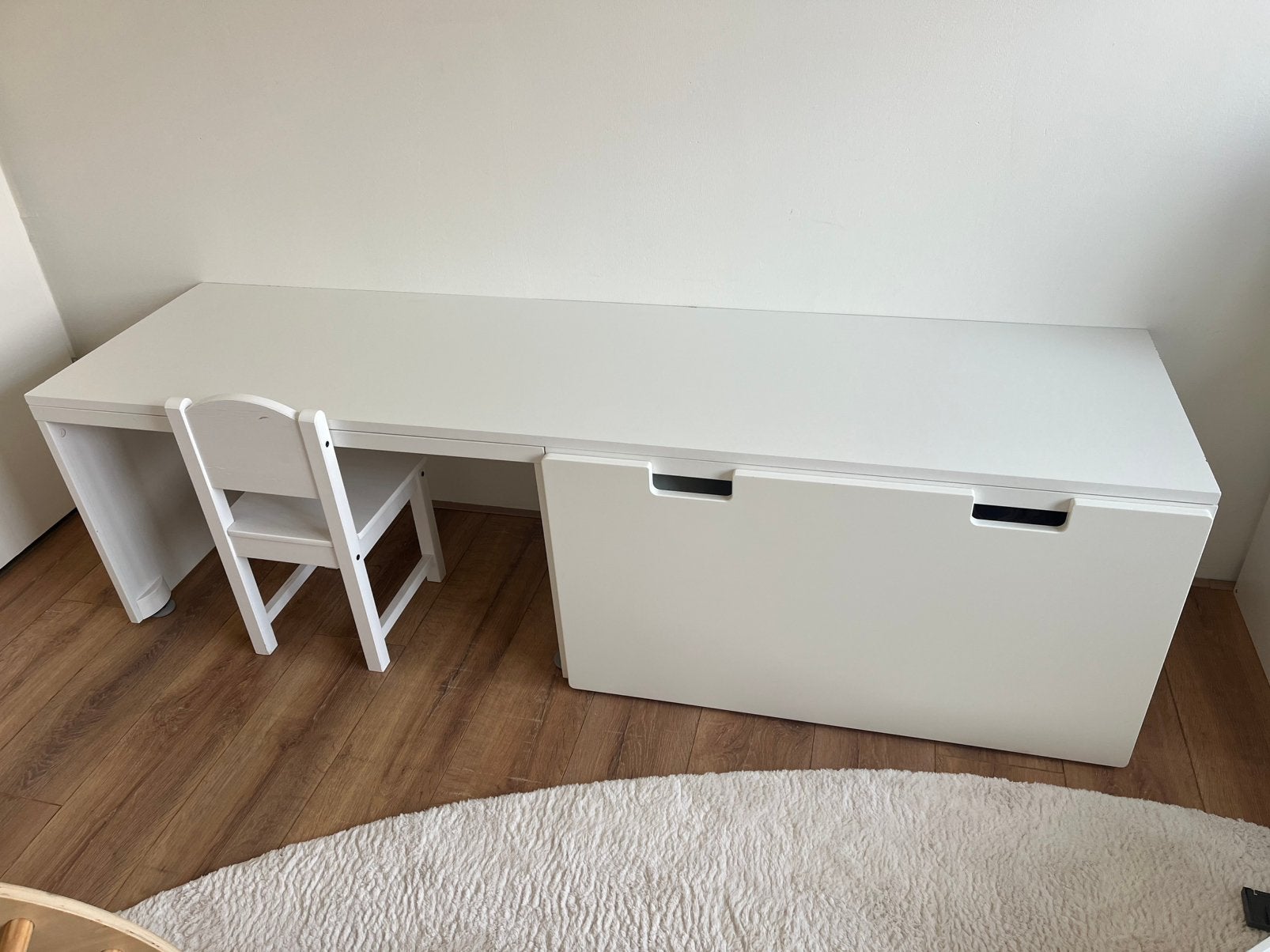 IKEA smastad bureau + ladekast, Ophalen of Verzenden, Zo goed als nieuw, Tafel