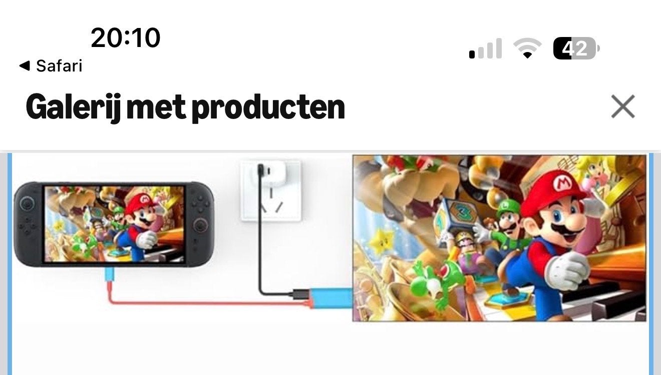 Switch Dock voor Nintendo Switch OLED met 4K HDMI & Oplader, Ophalen of Verzenden, Zo goed als nieuw, Zonder controller, Switch OLED