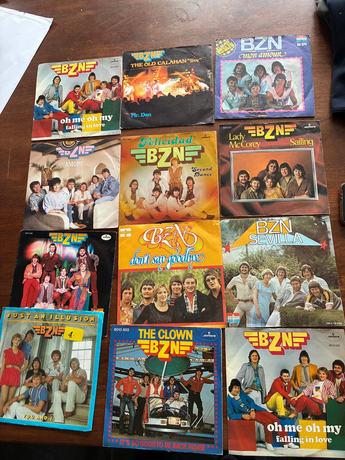 BZN single vinyl 10 stuks, Ophalen of Verzenden, Gebruikt, Pop